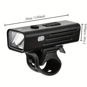 Bicycle Lights, LED Bike Front Clip Light & Free Red Tail Light, Waterproof USB Rechargeable Bike Rechargeable USB LED Bicycle Light - Rainproof & Perfect for Mountain & Road Riding!