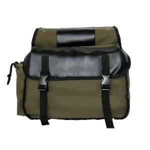 1pc Bicycle Back Seat Bag, Durable Mountain Bag Back Frame Saddle Bag, Bicycle Double Bag