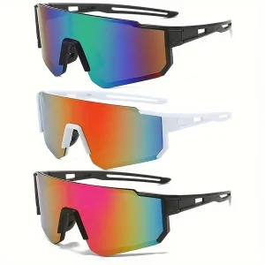 Stylish Men's Sports Fashion Glasses for Cycling, Running & Fishing - Anti-Reflective PC Lenses, Durable Half-Frame Design