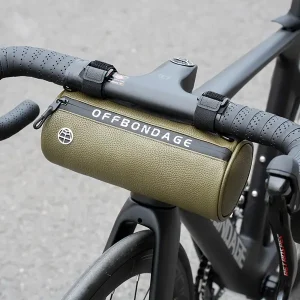 OFFBONDAGE Bike Handlebar Bag, Large Capacity, Waterproof, 3D Design, Multi-Functional Portable Bicycle Front Bag with Detachable Shoulder Straps for MTB & Road Cycling